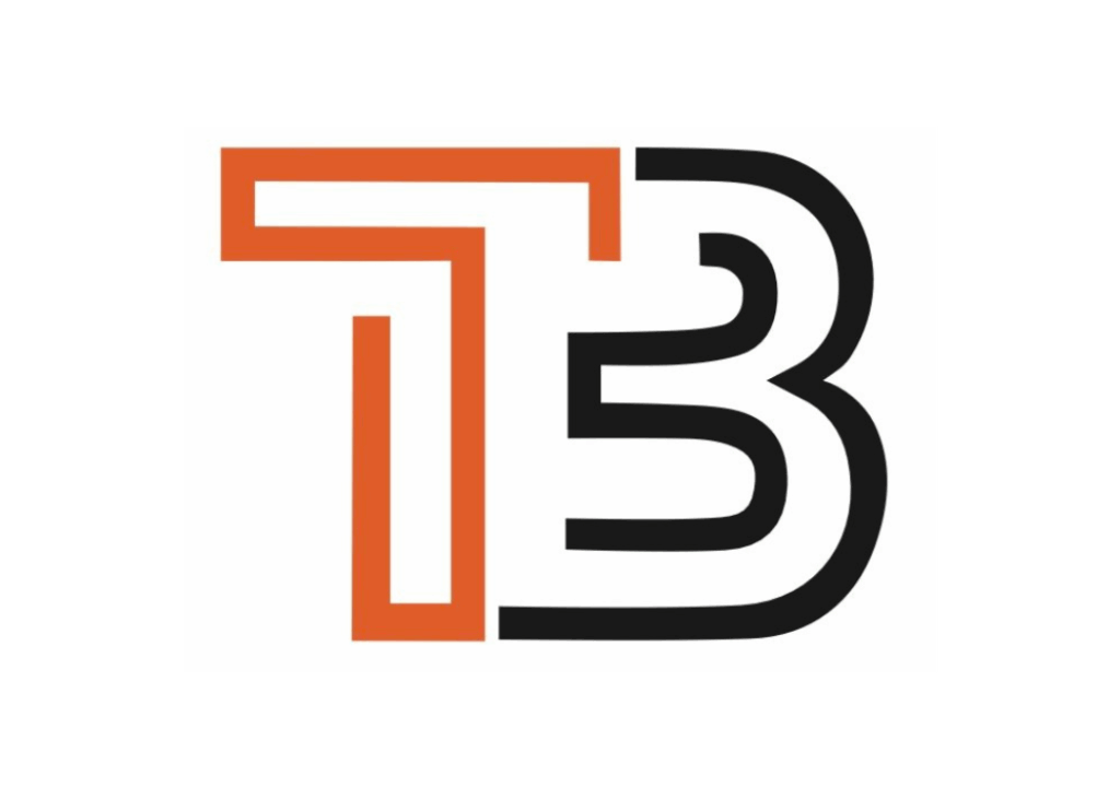 Logo of tb, a web software company, featuring a modern design with the letters 'tb' in a stylized font.