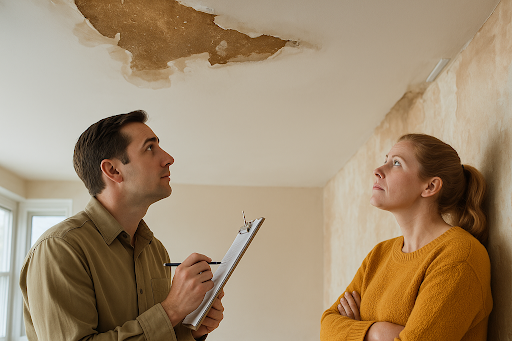 Roof contractor handles roof insurance claim inspections after storm damage.